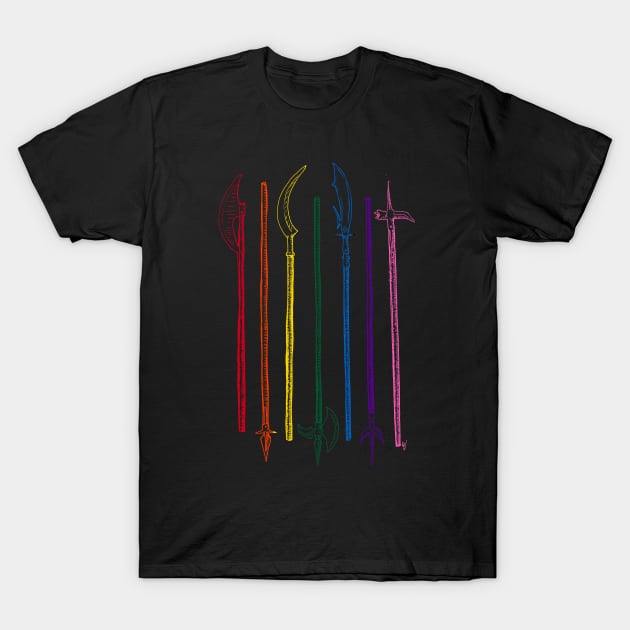 Pride Polearms T-Shirt by themanyartsofknight